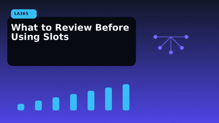 What to review before using slot pages